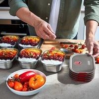 BLACK+BLUM - Lunch Box - Microwavable Stainless Steel, Plastic-Free Lunch box with Leak Proof, Airtight, Lockable Lid - Microwave, Dishwasher and Oven Safe - Large, 900 ml