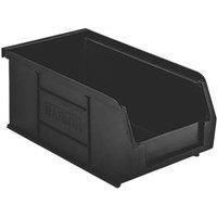 Barton TC2 Semi-Open-Fronted Recycled Storage Containers Black 20 Pack (966VH)