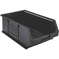 Barton TC4 Semi-Open-Fronted Recycled Storage Containers Black 10 Pack (958VH)