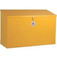 Barton Flammable Liquid Sloping Top Storage Bin Yellow 1170mm x 460mm x 760mm (424VV)