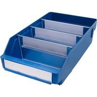 Barton Blue Shelf Bin 300 x 180 x 95mm (20 Pk) Steel