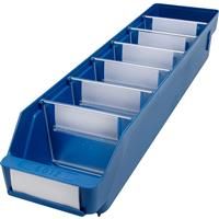 Barton Blue Shelf Bin 500 x 120 x 95mm (30 Pk) Steel
