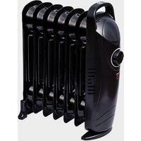 Quest Oil filled Radiator Black 7 Fin Radiator Low Wattage Caravan Motorhome