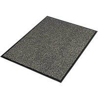 COBA Europe Vyna-Plush Entrance Mat Black / Steel 1200mm x 900mm x 7mm (96885)