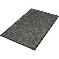 COBA Europe VP010602 0.9 x 1.5 m Vyna-Plush Door Mat - Black/Steel