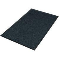 COBA Europe Vyna-Plush Entrance Mat Black / Blue 1.5 x 0.9m (48879)