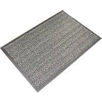 COBA Europe Vyna-Plush Entrance Mat Black / Steel 1800 x 1200mm (5590V)