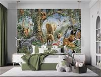 Jungle Lake 6 Panel Wallpaper Mural Walltastic