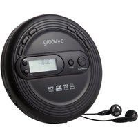 Groov-e Retro Series Personal CD Player with Radio - Black GVPS210BK New Uk