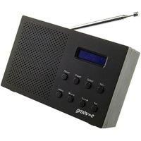 GROOV-E PARIS PORTABLE DAB/FM DIGITAL LED DISPLAY RADIO 20 PRESET GVDR03BK MATT