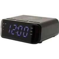 GROOVE Atlas Alarm Clock with Wireless Charger  Black