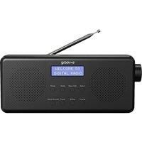 Groov-e Vienna Rechargeable DAB & FM Radio with Bluetooth & Alarm Clock | Portable Digital Radio with Stereo Speakers | USB or Battery Operated DAB Radio with LCD Display & 40 Preset Stations