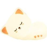 Groov-e Cuties - Sophie Kitten - Colour Changing LED Night Light with 30/60 Minute Timer - 7 Colours - Tap to Use - Rechargeable 12-Hour Battery or USB Powered - for Babies, Toddlers & Children
