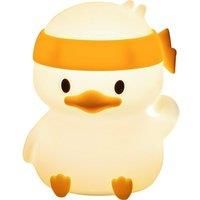 Groov-e Cuties - Ella Duck - Colour Changing LED Night Light with 30/60 Minute Timer - 7 Colours - Tap to Use - Rechargeable 12-Hour Battery or USB Powered - for Babies, Toddlers & Children