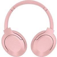 groov e Rhythm Wireless Headphones - Active Noise Cancelling Headphones with 32Hrs of Audio Playback - Bluetooth & 3.5mm Audio Jack - Pink