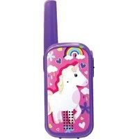 Groov-e Cuties Children/'s Walkie-Talkies - Unicorn - Pink and Purple Kid/'s Walkie-Talkie with 500m Range, Clear Sound, LED Indicator, and Call Ring, Battery Operated