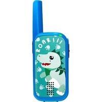 Groov-e Cuties Children/'s Walkie-Talkies - Dinosaur - Blue and Green Kid/'s Walkie-Talkie with 500m Range, Clear Sound, LED Indicator, and Call Ring, Battery Operated