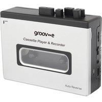 GROOV-E Retro Series GV-PS530 Cassette Player & Recorder - Silver, Silver/Grey