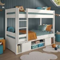 Stompa Uno Bunk Bed with Under Bed Storage White