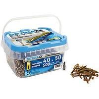 Optimaxx PZ Countersunk Flooring Screw - 4 x 50mm - Pack of 500