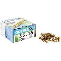Optimaxx Woodscrew - 3.5 x 35mm - 200PC