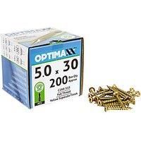 Optimaxx 5 x 30mm Woodscrews - Box of 200
