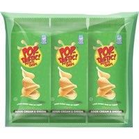 Pop-Tastic! Potato Crisps Sour Cream & Onion 3 x 35g