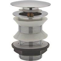 Highlife Bathrooms Unslotted Domed Clicker Basin Waste 60mm (588YW)