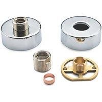 Alliance, ASP Shower Fixing Brackets, ROUND chrome, Code:13999T, Sold in PAIRS