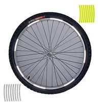 Awe Hi Visibility Bike/Helmet, 3M Scotchlite, Neon/White Reflective Stickers Set 16Pcs