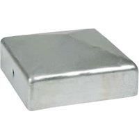 Fencemate DuraPost Fence Post System (DuraPost Post Cap with Bracket 75mm x 75mm, Galvanised Steel)