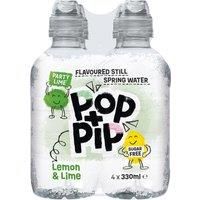 Pop + Pip Lemon & Lime Flavoured Still Spring Water 4 x 330ml