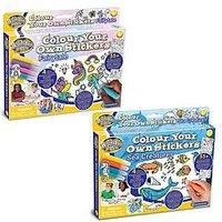 Brainstorm Toys Colour Your Own Stickers Twin Pack - Fairytale And Sea Creatures