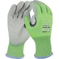 UCI Kutlass Ultra-PU2G Colour-Coded Cut Resistant Gloves Green / Grey Large (592RX)