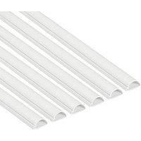 D-Line PVC White Mini Trunking 30mm x 15mm x 2m 6 Pack (73287)