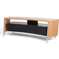 Off The Wall CRV1500LW 1560mm Wide Curved TV Cabinet in Light Wood