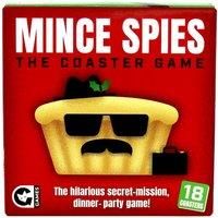 Ginger Fox Mince Spies Festive Themed Coaster Card Game Packed With 18 Mince Pie Shaped Secret Mission Cards
