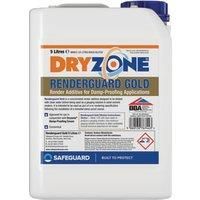 Renderguard Gold (5L) - Advanced Salt-Neutraliser and Waterproofing Additive for Replastering After Rising Damp Treatment