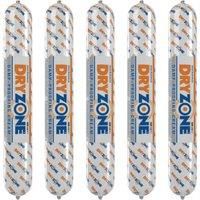 Dryzone Damp Proofing Cream (DPC) -5 x 600ml - High-Strength Injection Cream for Rising Damp Treatment. BBA & WTA Approved