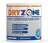 Dryzone Anti Condensation Paint (1 Litre, White, Matt Finish) Helps Prevent Mould and fungal Growth