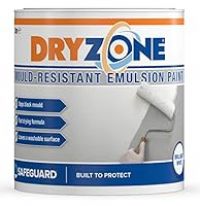 Dryzone Anti Mould Paint 1L Brilliant White – Mould Resistant for 5 Years, 10m² - 12m² Coverage