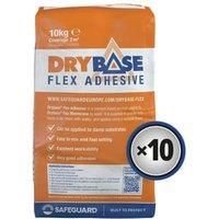 Safeguard Drybase Flex Adhesive 10kg Grey (10 Pk)
