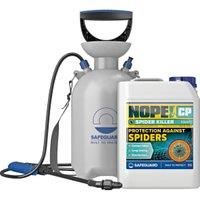 NOPE! CP Spider Killer Spray (5L & Sprayer) - Contact Killer, For all Types of Spiders. Residual Action, Odourless, Non-Staining for Indoor and Outdoor Use.