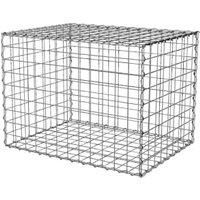 PowaPost Galvanised Landscaping Cube Wire Gabion Basket 450 x 450 x 600mm