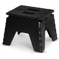 FOLDABLE FOLDING STURDY STEP STOOL HOME KITCHEN GARAGE CARRY MULTI PURPOSE BLACK