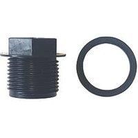 Straight PLC 19mm Flanged Blanking Plug (324PV)