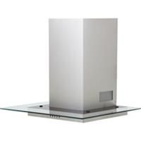 CDA ECN62SS 60cm Chimney Cooker Hood With Flat Glass Canopy - Stainless Steel