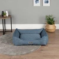 Scruffs Manhattan Box Bed (Medium), 60 x 50cm, Denim Blue