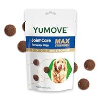 YuMOVE Max Strength Joint Supplement for Senior Dogs, Essential Dog Hip and Joint Support for Senior Dogs with Glucosamine, Chondroitin, Green Lipped Mussel, Aged 8+, 60 Chews