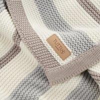 Tutti Bambini Chunky Knitted Baby Blanket | Super Soft 100% Cotton, 75x100cm Universal Size | Cocoon